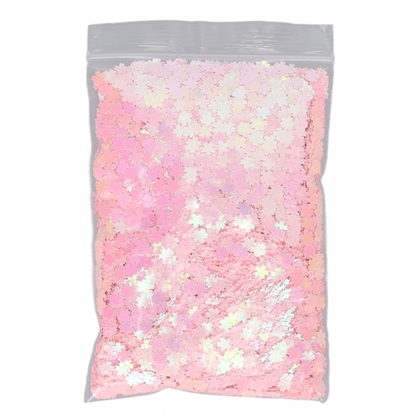 Nail Art Glitter Flakes Körsbärsform Glittrande Manikyr Dekoration Paljetter för Nail Shop Rosa 50g