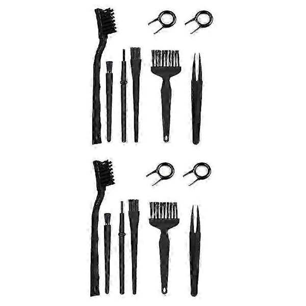 2Set 16st Professionella Elektroniska Rengöringsborstar Set Skärmkit kompatibelt med Laptop Dator Tangentbord Kamera