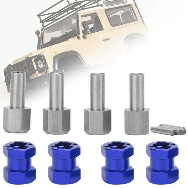 RC Forlengelseshjul Hex Hub Driver Adapter Passer for D90 AX10 CC01 SCX10 F350 Blå