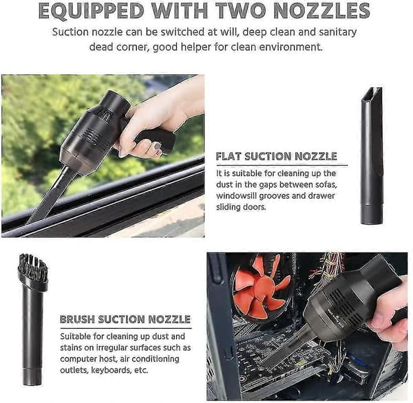 Mini Cordless Vacuum Cleaner, Handheld Vacuum Cleaner, Small Rechargeable Vacuum Cleaner