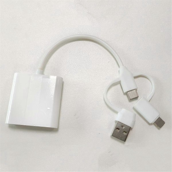 Läsare för USB2.0 USB-C-kontakt Minneskortläsare
