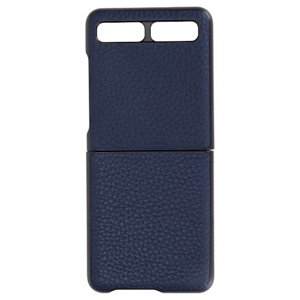 Läderfodral för Samsung Galaxy Z Flip, skyddande skal, anti-scratch, blå, typ 1
