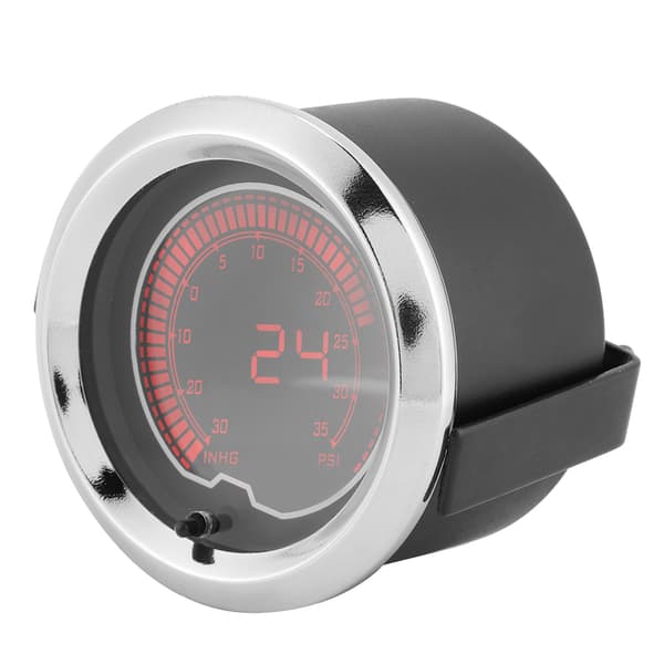 2in/52mm Universal 7 farveskift bil turbotryksmåler 10000RPM LCD-display eftermontering