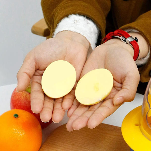 Bärbar elektrisk ägghomogenisator - Red Silikon Golden Egg Maker för kök (USB ingår)