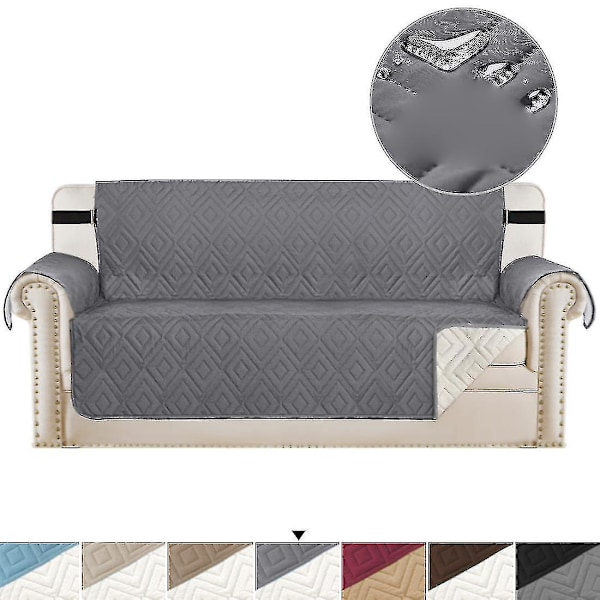 Vandtæt Universal Pet Sofa Cover - Sort, Anti-Slip Møbelbeskytter - 1 Person 3 Person Sort