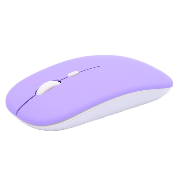 Trådløs mus Smart Mini Bærbar 3 Speed ​​DPI Justerbar Trådløs Mus for Office Bærbar PC Nettbrett Lilla Frosted Single Mode