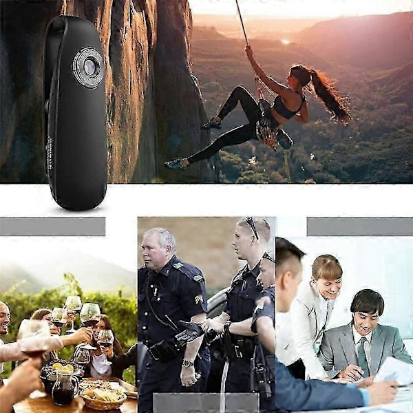 Polis Kroppskamera och Portabel, Kamera med Video Bärbar, 1080P Bärbar Kamera, Mini Kamera EU-kontakt