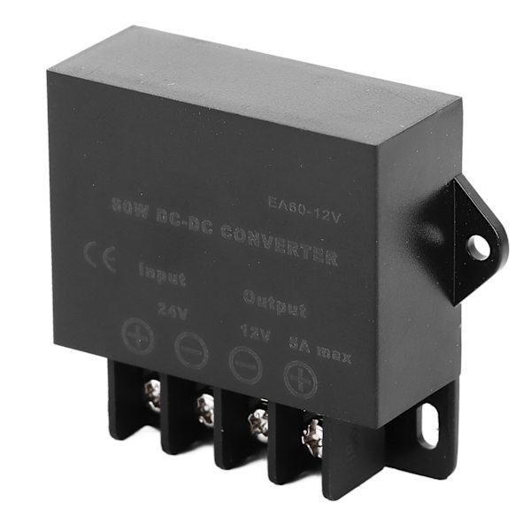 Bil elektrisk konverter 5A 24V til 12V DC til DC elektrisk strømtransformatoradapter til køretøj