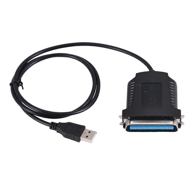 USB til Parallel 36 Pin Centronics Printer Adapter Kabel black