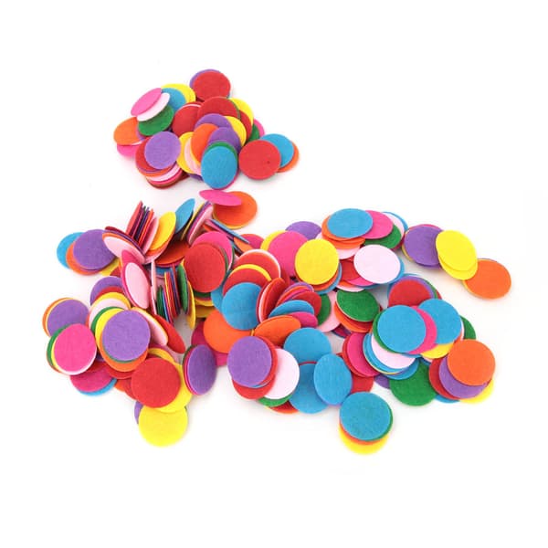 Filt Rund Form Pad Strøssel Fest Bryllup Borddekorasjon DIY Tilbehør (2.5cm 500stk)