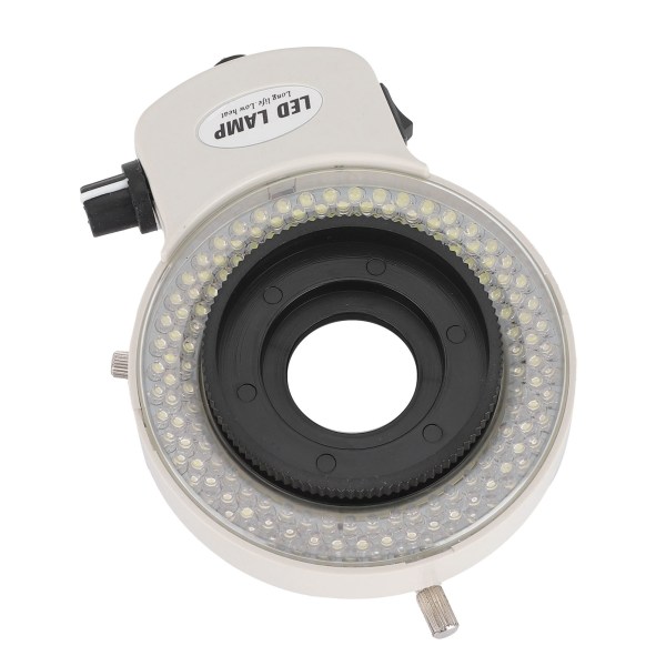 Justerbar 144 LED-ringlyskilde for stereomikroskop og kamera AC100-240VEU-plugg