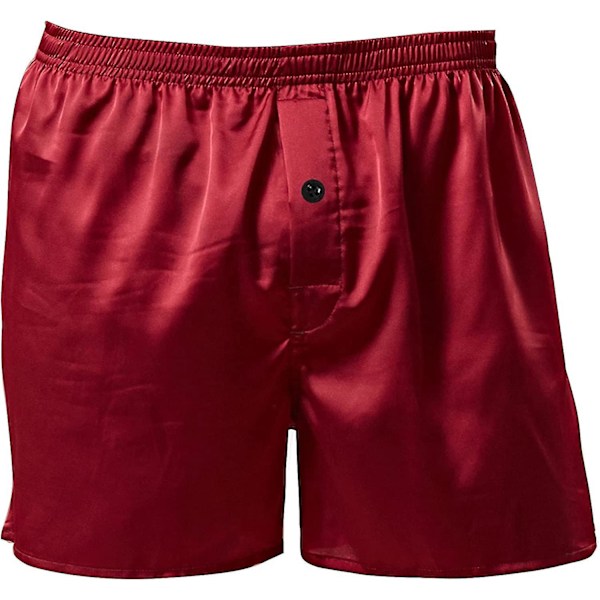 Silkeslen Satin Boxershorts för Män, Sömnkläder, Underkläder, S-3XL