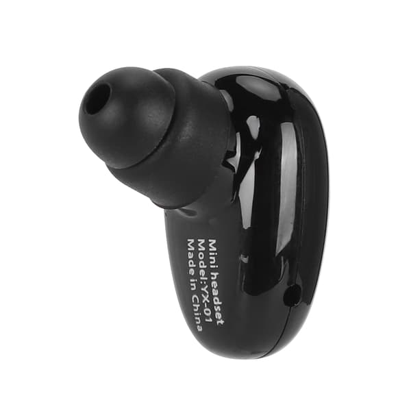 YX01 Bærbart Bluetooth-headset, øretelefon ekskl. opladningsboks, subwoofer, HD-opkald, sort