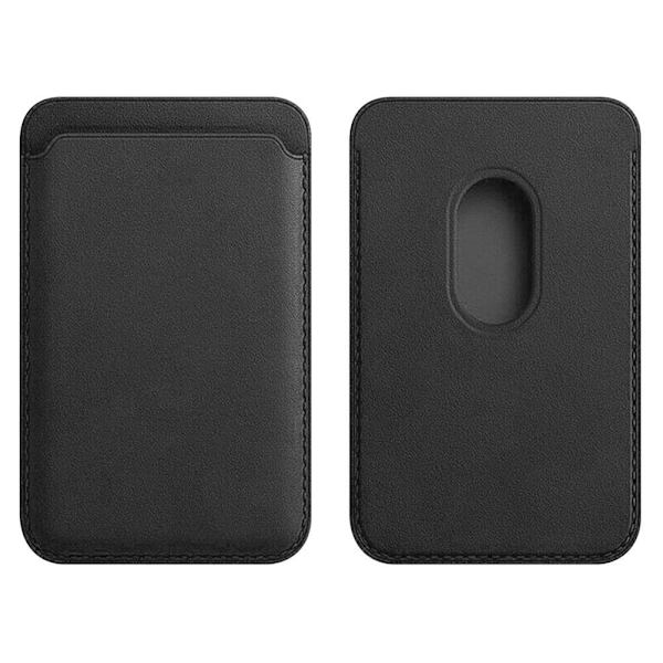 Magnetisk adsorptionskorthållare i PU-läder kompatibel för iPhone 12 mini 12 Pro Max
