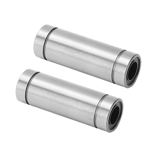 2PCS Cylinder Linear Motion Ball Bearing Nickel Plated Surface Linear Rail Guide Accessories för 3D-skrivare
