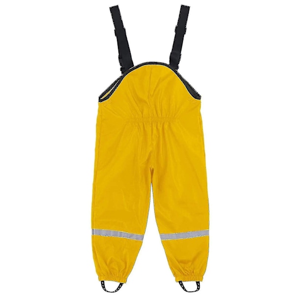 Vedenpitävät unisex-lasten sadehousut - Tuulenpitävät kurahousut 128 Keltainen