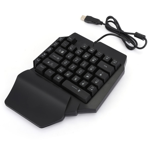 Enhands tangentbord för PUBG Dator Mekaniskt speltillbehör med iögonfallande belysning