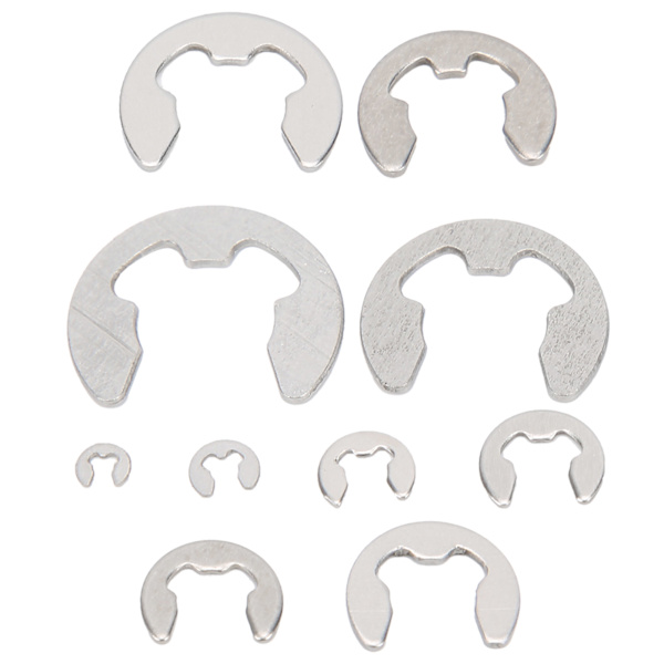 200 st. Set 304 rostfritt stål E Clip-hållningsringar Industritillbehör M1.5-M10