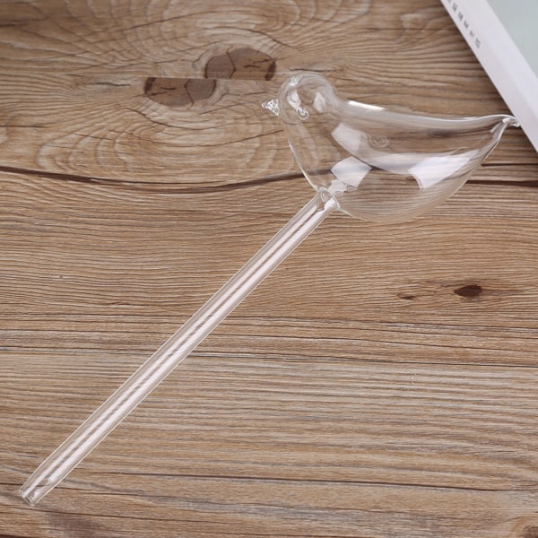 Stueplanter Blomster Automatiske selvvandingsanordninger Klart glas Vandføder Fugleform