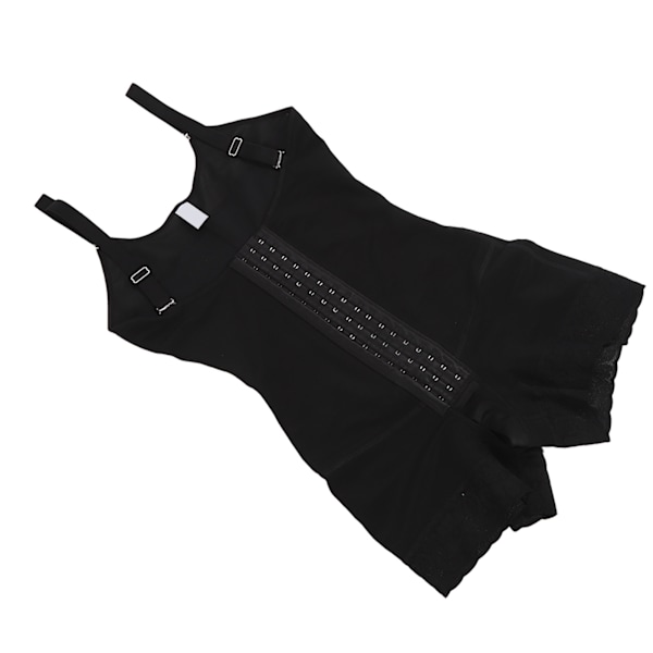 Lår Slankere Bodysuit Shaper Blonder Sømmer Hekte og Øye Lukking Stretchy Kvinner Korsett Shapewear Svart L