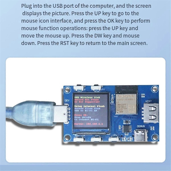 ESP32S3 USB OTG -arviointitestilauta tukee Wi-Fi-korttimoduulia