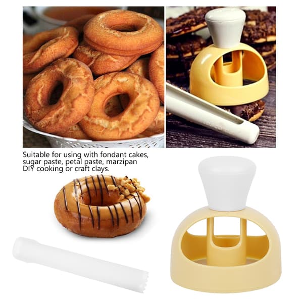 Donut Maker Cutter Mold Desserter Smultring Kaker Bakeform DIY Verktøy