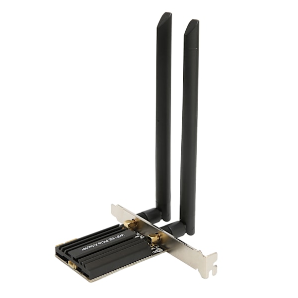 WiFi-kort 6E PCIE-kort Bluetooth 5.2 5GHZ 6GHZ 2.4GHZ Höghastighets säkert trådlöst nätverkskort för stationär dator