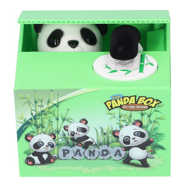 Spargris Valp Söt Stjäla Pengar Panda Barn Djur Elektrisk Sparbössa