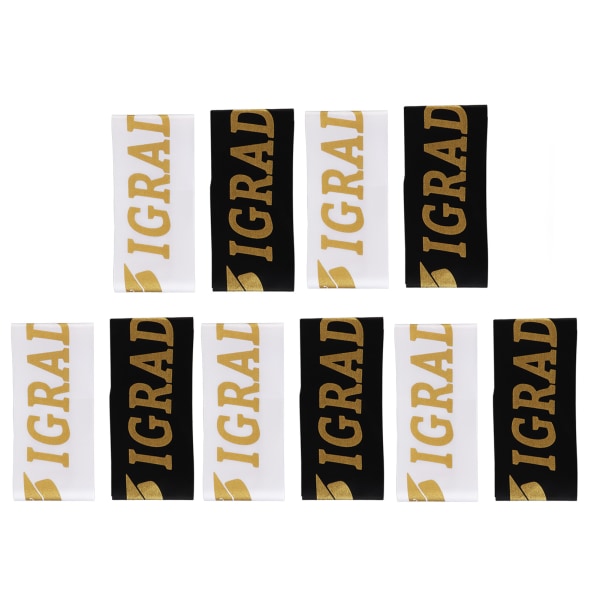 5 sett Graduation Sash Polyester Party Gratulerer med Letter Keepsake tilbehør Foto Prop