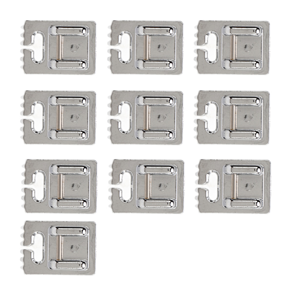 10 st Tuck Presser Foot 5 7 9 Spår Hållbar Blank Yta Ingen Grat Rostfritt Stål Symaskin Presser Foot för Hem5 Spår