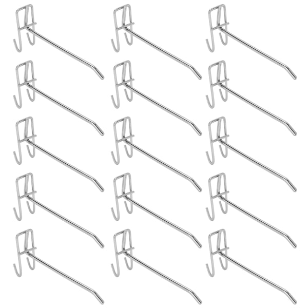 30 stk Supermarked Krok Iron Grid Hylle Krok Smykker Display Hylle Krok 3,5 mm tykkelse 15 cm / 5,9 tommer lang