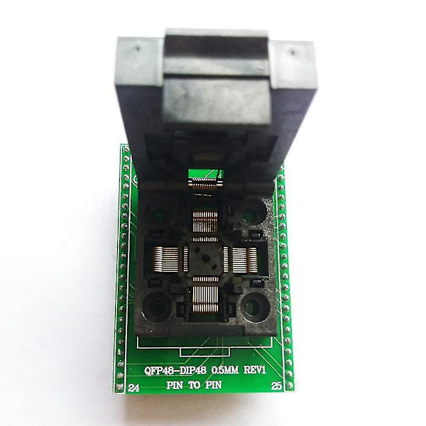 Qfp48 Till Dip48 Ic Test Socket 0.5mm Pitch Lqfp48 Till Dip48 Programmeringsadapter / Tqfp48 Till Dip48 Ada-E