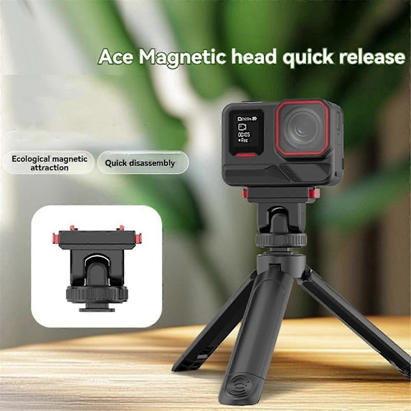 För Insta360 Ace Pro 2 Vikbart Snabbfäste Bas Svart