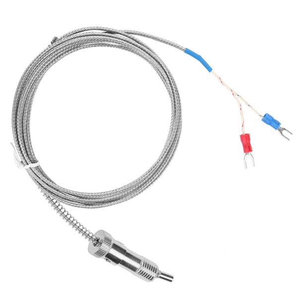 Bajonettkompressionsfjäder typ K termoelement temperatursensortråd 0-400 ℃ (3 m)