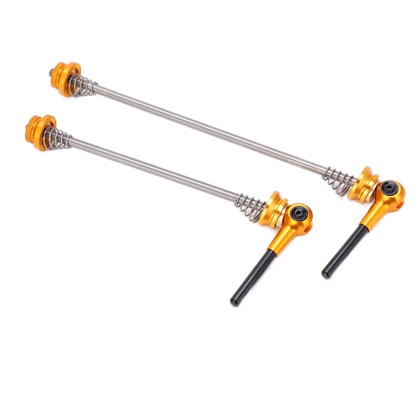2 st Trainer Skewer Spara ansträngning Lättvikt Hög styrka Anti-skid Snabbkoppling Lås Skewers för Road Folding CarGold