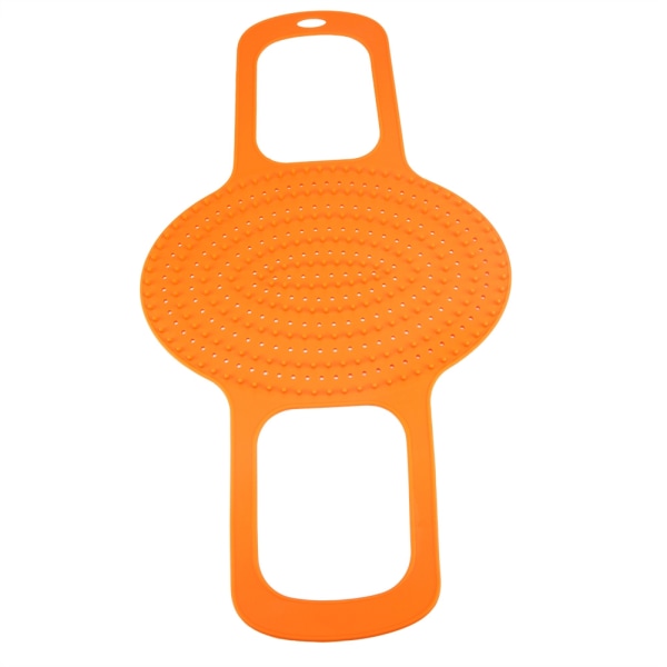 Matklassad silikon Värmebeständig kalkonlyftare Non Stick Matlagningsmatta för fjäderfä (orange)