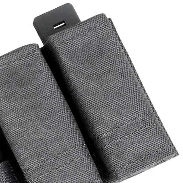 Militært tilbehørsveske med Molle-innlegg, matte- og nylonduk, multifunksjonell belteveske for utendørs bruk, grå