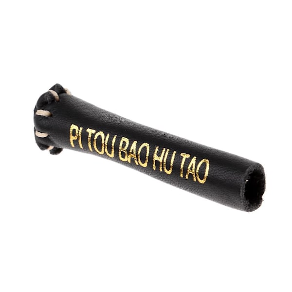 10 x Musta nahkainen snookerpöydän köli liukusuojus holkki sopii 10-11mm kepille