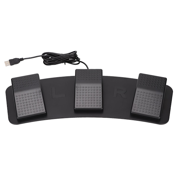 USB Triple Fodkontakt Pedal Multifunktionel Ergonomisk Triple Fodkontakt Pedal til Spil Fabriksafprøvning (Mekanisk Afbryder)