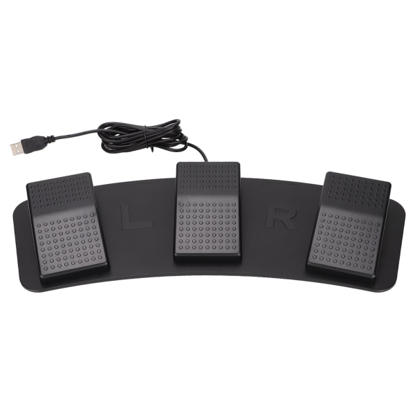 USB Triple Foot Switch Pedal Multifunksjonell Ergonomisk Triple Foot Switch Pedal for Spill Spill Fabrikk Testing (Mekanisk Bryter)