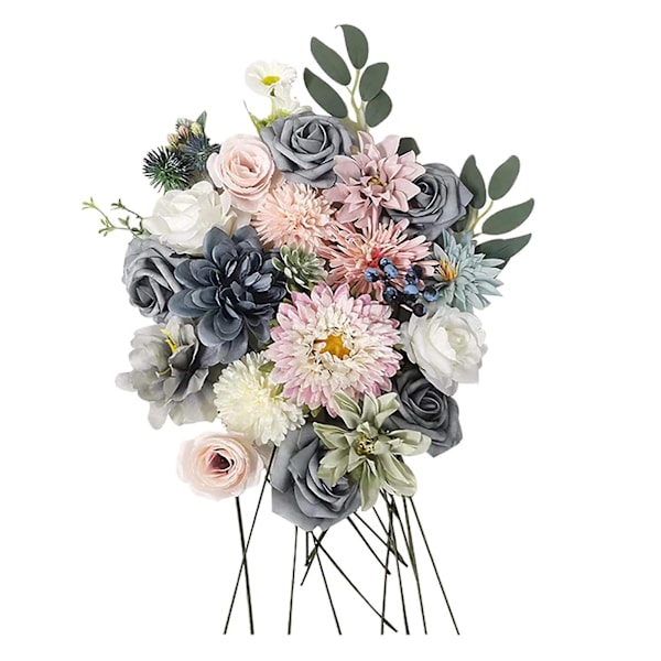 Stof Blomsterarrangement: Kunstige Hortensia Blomster til Festlig Dekoration