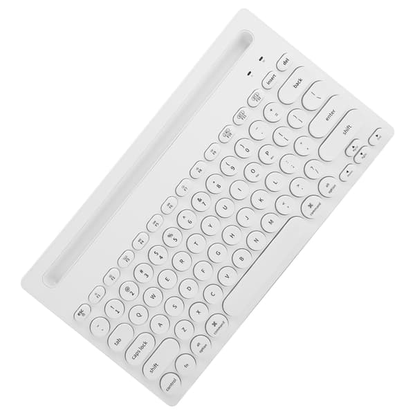 Ajazz Trådløst Tastatur Bluetooth 2.4G 2-Tilstand Gaming Kontor Computerudstyr 320iHvid