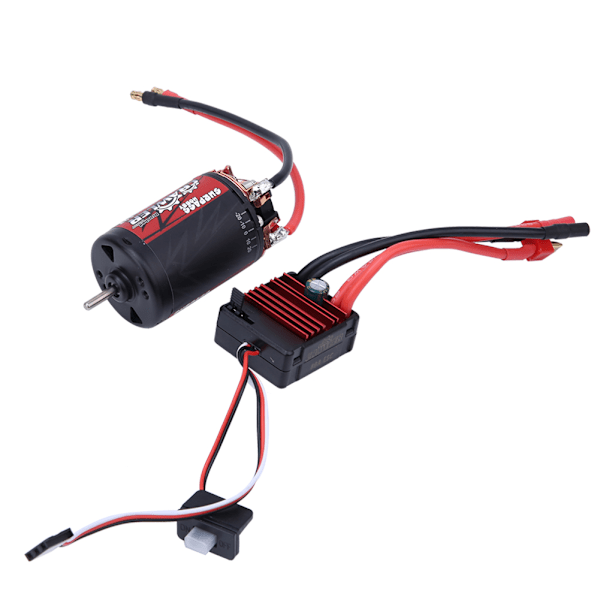 5-spårs 550 borstad motor 80A ESC kombinationssats RC biltillbehör för 1/10 RC Crawler bil(12t80A )