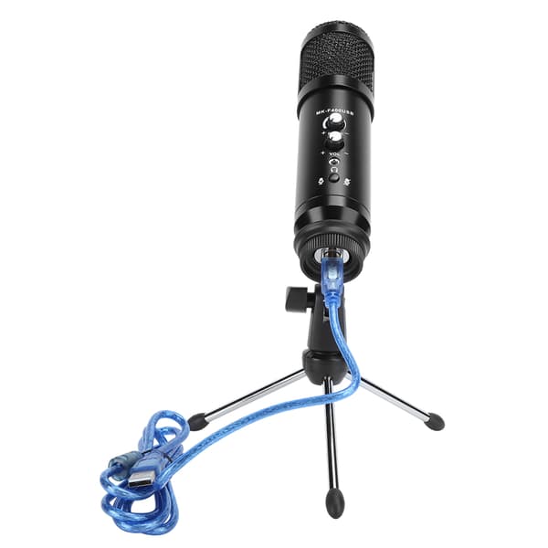 Professionell kapacitans USB-mikrofon inspelning Mini bärbar MIC-set Plug and Play