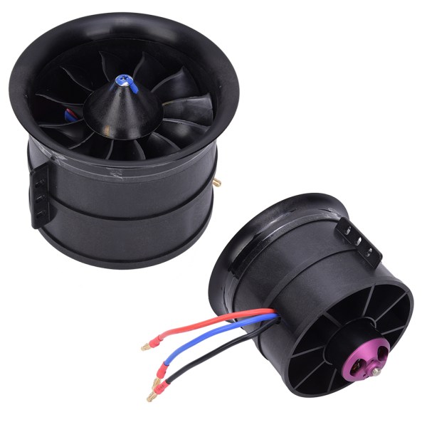 EDF 90mm 12-bladet ventilatorpropel med 6S 1450KV kanalmotor til RC-modelflytilbehør KV1450 6S 90 kanal