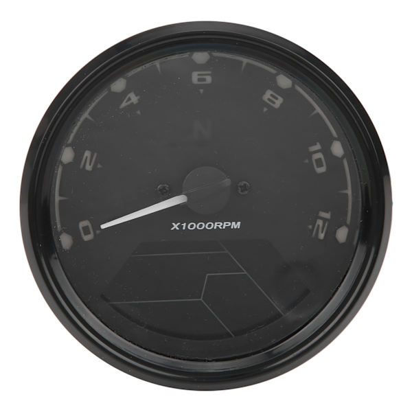 Motorcykel Speedometer LED Multifunktion Digital Indikator Dial Blå Baggrundsbelyst DC 12V