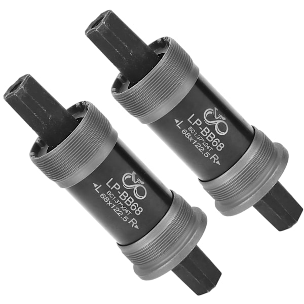 2 st Cykel Vänster och Höger Vevarm Fyrkantigt Hål Vevarm Utan Skruvar 122,5 MM