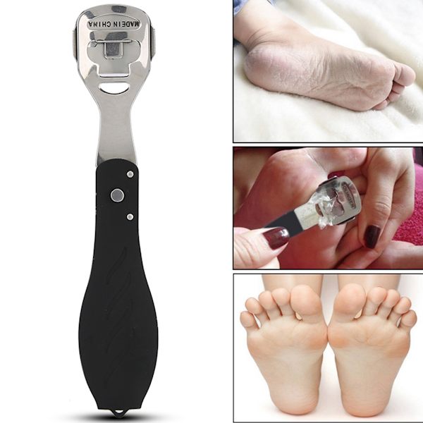 Callus Remover Planer Stain Steel Foot Rasp Dead Skin Pedikyyri Scrubber Foot Care ToolMusta