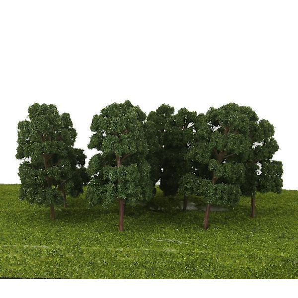 2 x 20 kpl Malli Abies Holophylla Puut Juna Rautatie Maisema 1:150 Tummanvihreä