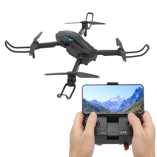 X6 Drone 4K Dobbel Kamera HD Luftfotografering Drone Optisk Flyt Lokalisering 3 Sided Hindring Unngåelse RC Quadcopter Tre Batteri